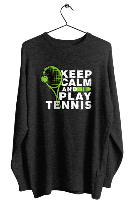 Світшот жіночий з принтом "Keep Calm And Play Tennis". Keep calm, великий теніс, зберігай спокій, спорт, теніс, тенніс. futbolka.stylus.ua