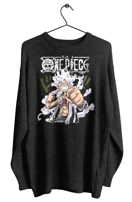 Women's sweatshirt with prints One Piece Luffy. Anime, luffy, manga, monkey de luffy, one piece, pirates. 2070702