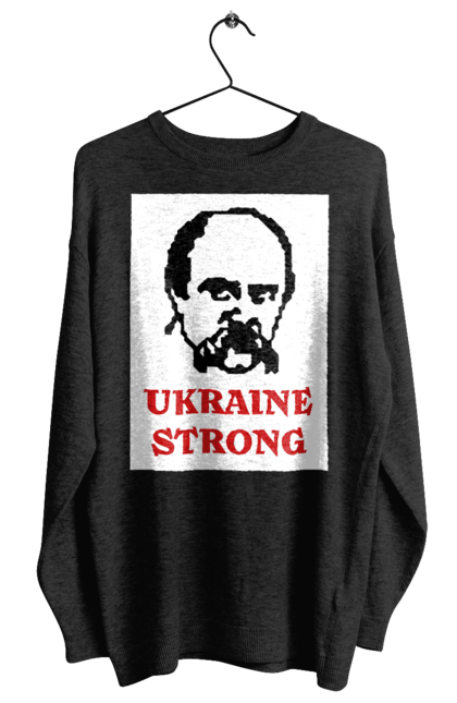 Світшот жіночий з принтом "Тарас Шевченко". Бавовна, бавовнятко, війна, герб, доброго вечора, зсу, прапор україни, русский военный корабль, тарас шевченко, україна. 2070702