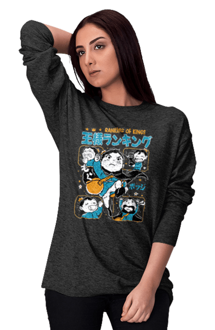 Women's sweatshirt with prints Ousama Ranking Bojji. Anime, bodzi, bojji, king, king rating, manga, ousama ranking. 2070702