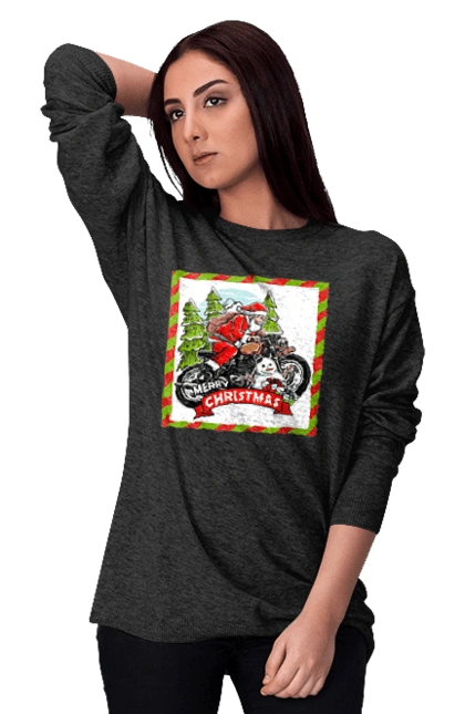 Santa on a motorcycle