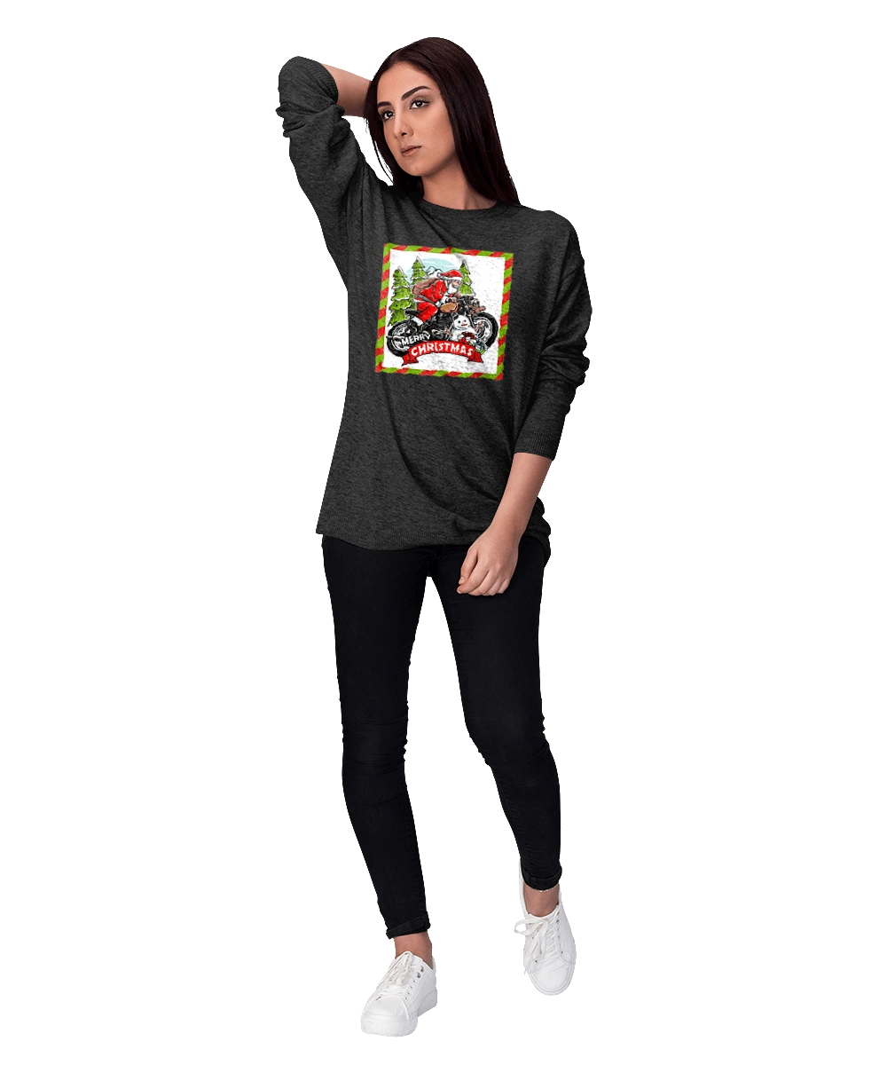 Santa on a motorcycle