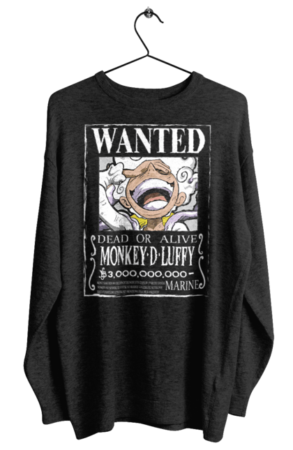 Women's sweatshirt with prints One Piece Luffy. Anime, luffy, manga, monkey de luffy, one piece, pirates. 2070702