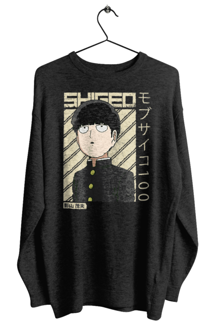 Women's sweatshirt with prints Mob Psycho 100. Anime, manga, mob, mob psycho 100, shigeo kageyama. 2070702