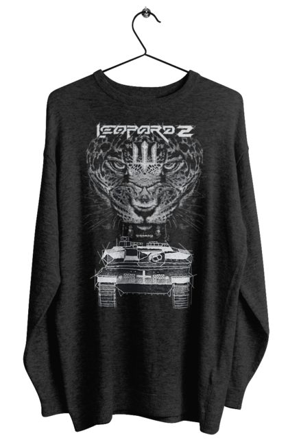 Світшот жіночий з принтом "Леопард 2". Зсу, леопард, леопард 2, танк, танк леопард 2. 2070702