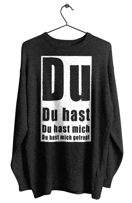 Світшот жіночий з принтом "Рамштайн Du Hast". Du hast, група, індастріал метал, концерт, ліндеманн, музика, німеччина, панк, пісня, рамштайн, рок, слова, текст, тілль. ART принт на футболках