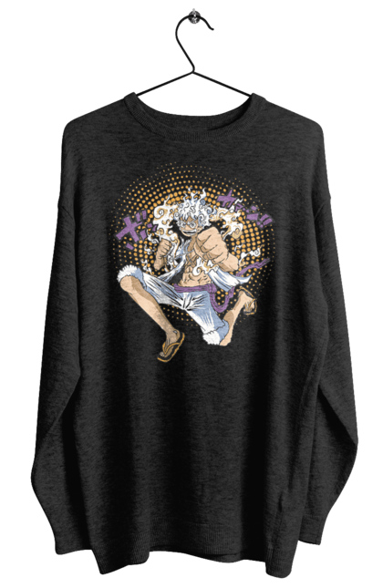 Women's sweatshirt with prints One Piece Luffy. Anime, luffy, manga, monkey de luffy, one piece, pirates. 2070702