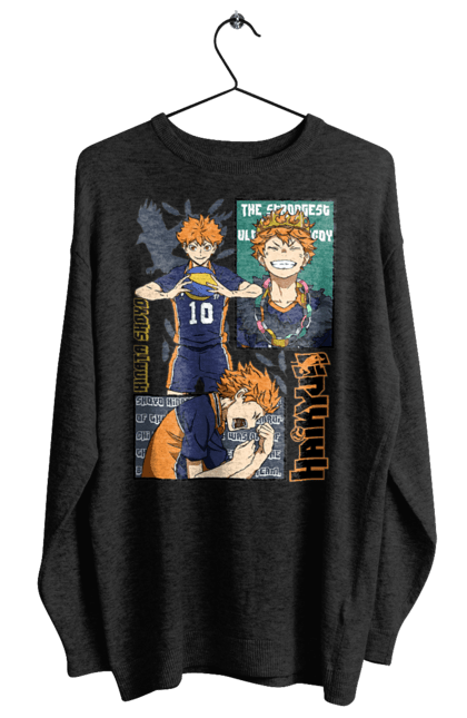 Світшот жіночий з принтом "Волейбол!! Хіната". Anime, haikyu, hinata, manga, shoyo hinata, аніме, волейбол, манга, хіната, шьо хіната. 2070702