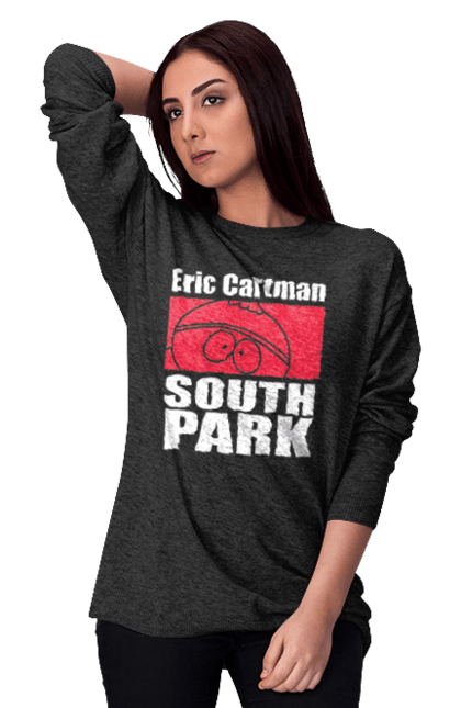 Women's sweatshirt with prints South Park Cartman. Cartman, cartoon series, eric cartman, south park. 2070702