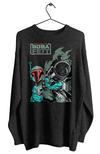 Світшот жіночий з принтом "Боба Фетт". Boba fett, боба фетт, зоряні війни, клон, мисливець за головами. 2070702