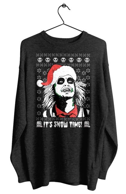 Світшот жіночий з принтом "Бітлджюс". Beetlejuice, ghost, tim burton, warner bros, бітлджюс, жах, комедія, привид, тім бертон, фільм. 2070702