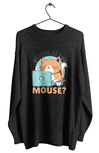 Світшот жіночий з принтом "Де миша?". Angular, c, css, html, it, javascript, jquery, php, python, react, svelt, vue, айтишник, айті, гумор, код, кодувати, прогер, програміст, програмісти, ти ж, ти ж програміст, тиж програміст. 2070702