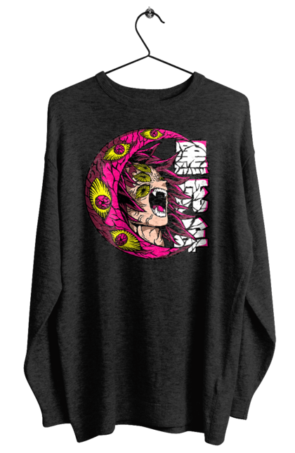 Women's sweatshirt with prints Demon Slayer Kokushibo. Anime, demon slayer, eternal paradise faith, kimetsu no yaiba, kokushibo, manga, twelve kizuki, upper rank six. 2070702