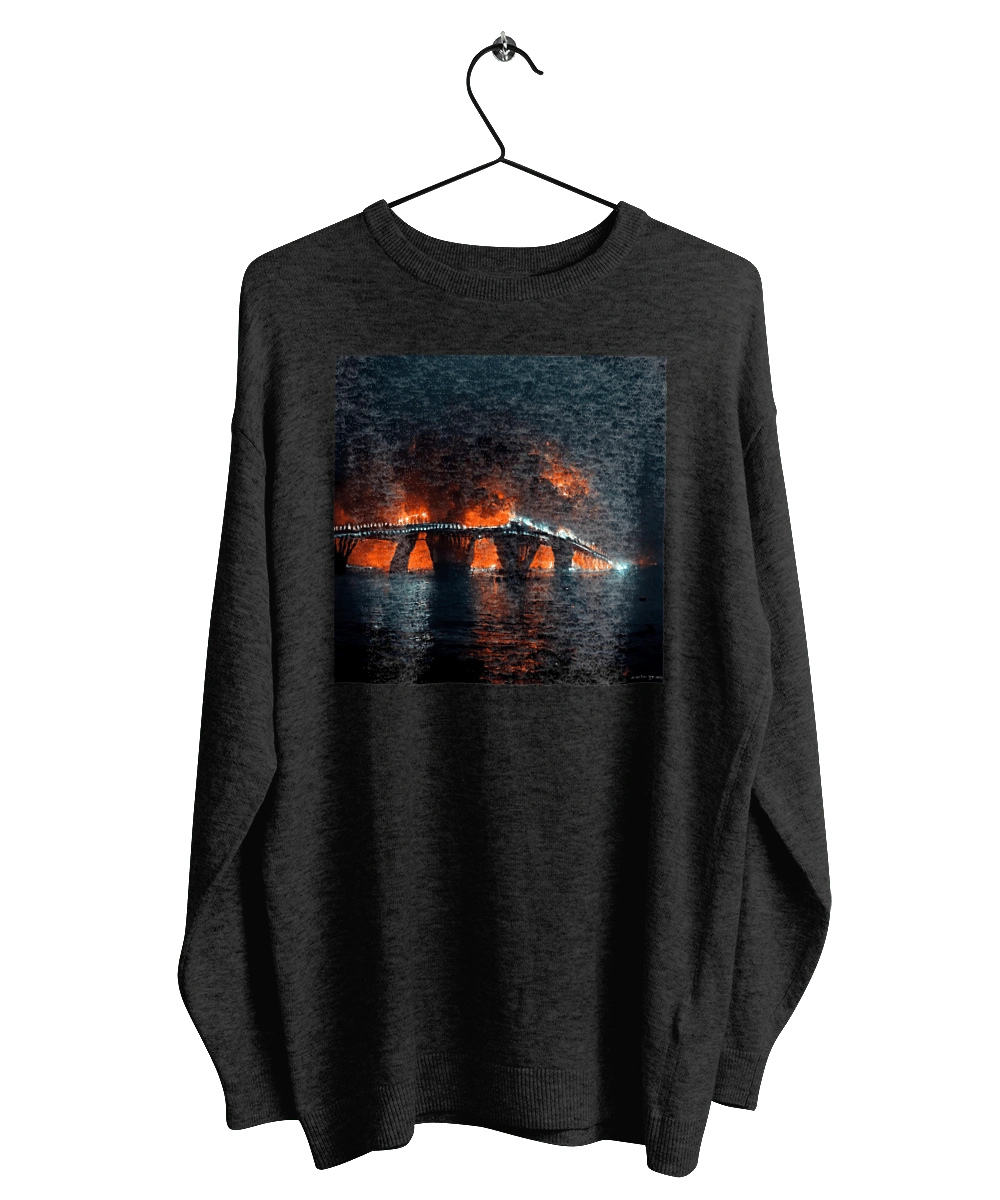 The Crimean bridge is on fire