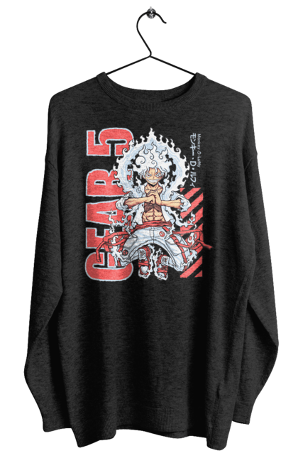 Women's sweatshirt with prints One Piece Luffy. Anime, luffy, manga, monkey de luffy, one piece, pirates. 2070702