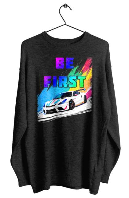 Women`s sweatshirt with prints Race. Automobile, race, sport car, sports car. 2070702