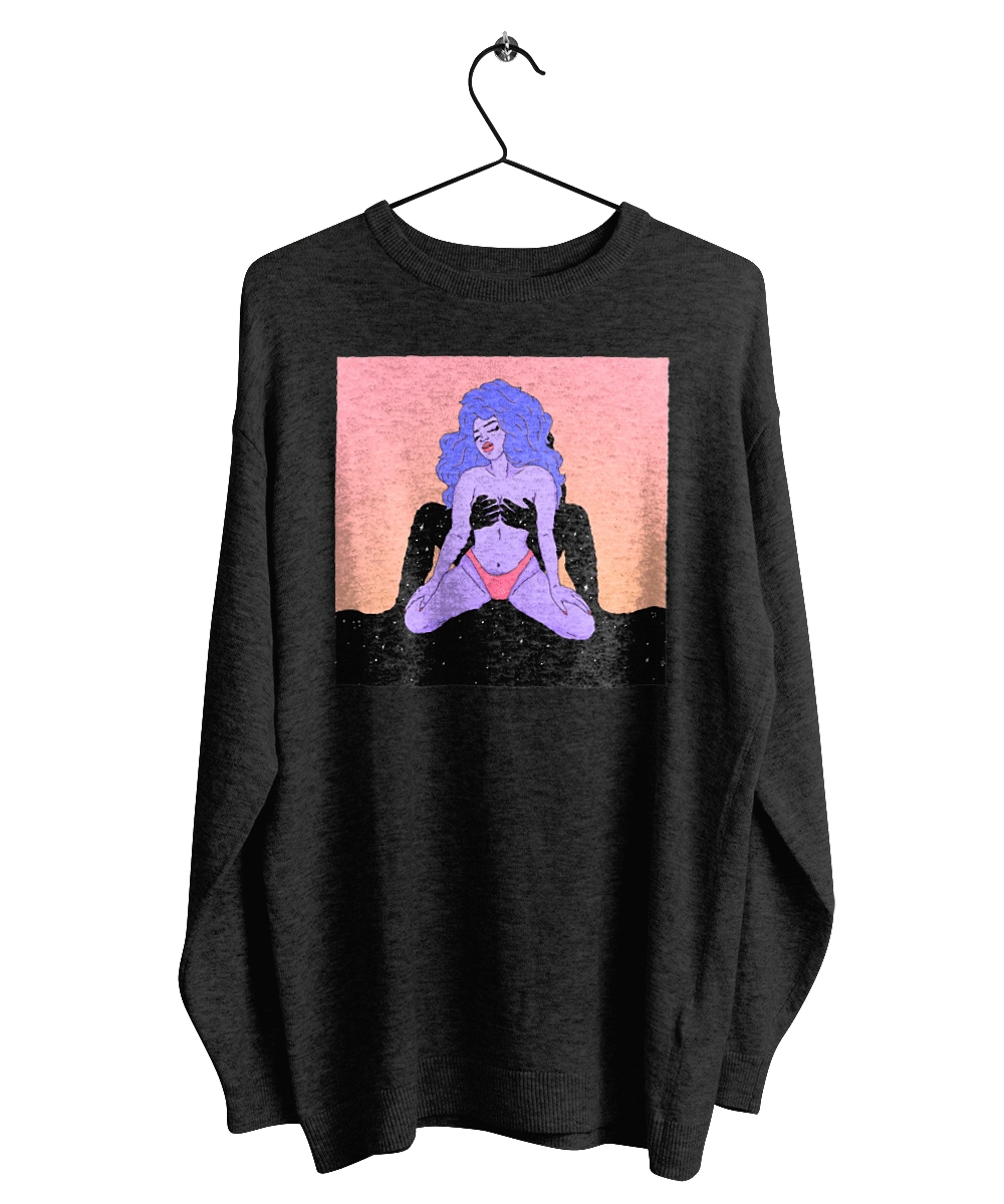 Фіолетова Дівчина В Трусиках