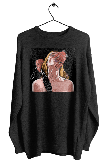 Світшот жіночий з принтом "Дівчина У Полоні Чоловіка З Батогами". Батіг, пристрасть, смоктати. 2070702