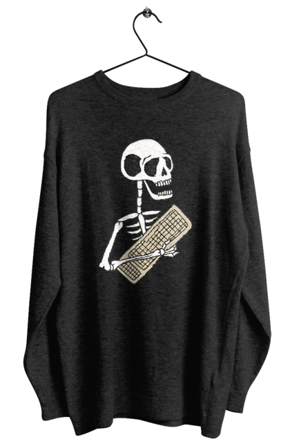 Світшот жіночий з принтом "Вічний кодер". Ай ті, айтішник, бінарний, код, програміст, розробник, хакер. 2070702