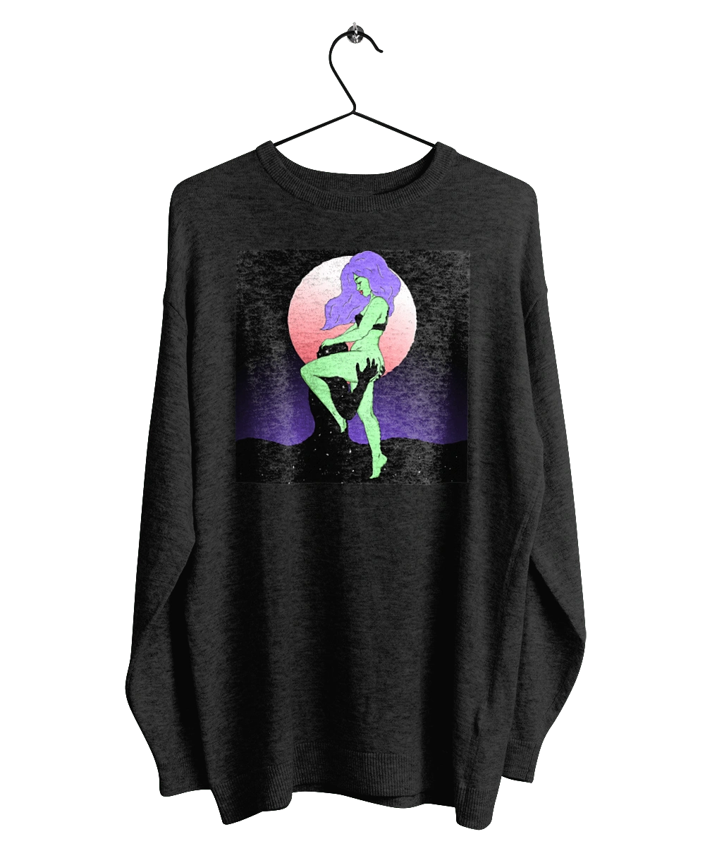 Зеленая Девушка И Луна