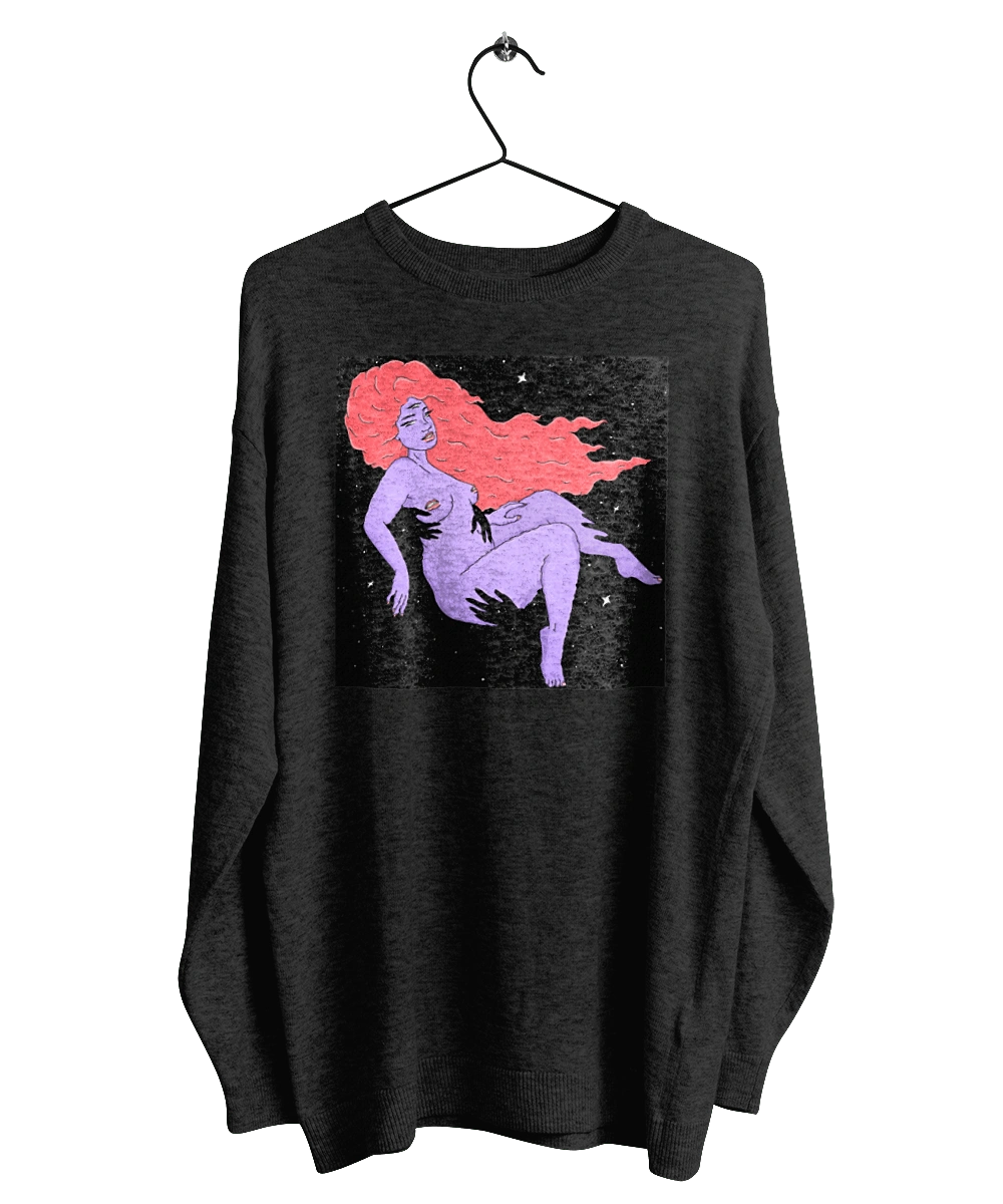 Фіолетова Дівчина В Чорній Дирі