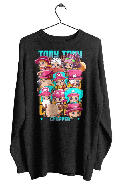 Women's sweatshirt with prints One Piece Tony Tony Chopper. Adventures, anime, fantasy, light novel, manga, one piece, tony tony chopper, tv series. 2070702