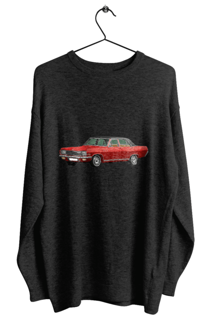 Світшот жіночий з принтом "Авто.3". Авто, професійне фото, старе авто, фото, червона гамма барв. 2070702