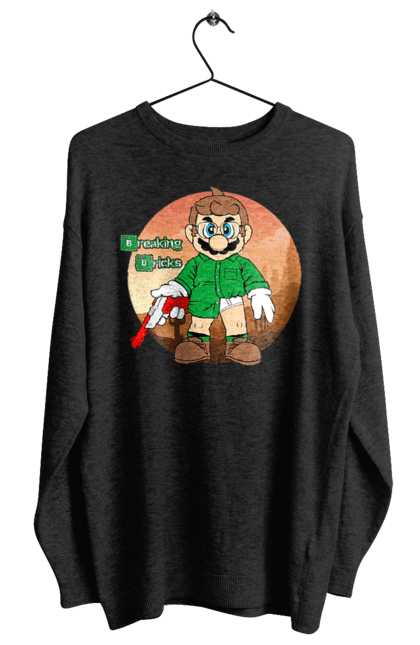 Women's sweatshirt with prints Breaking Bad Mario. Breaking bad, character, game, mario, mario bros, nintendo, super mario bros. 2070702