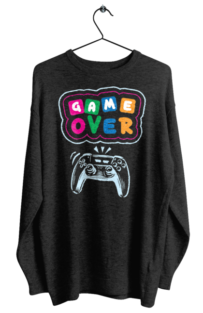 Women's sweatshirt with prints Game over. End, game, game is over, game over, life, sadness. 2070702