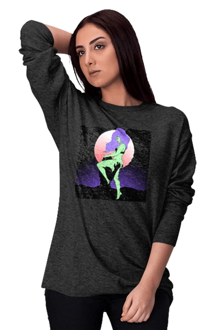 Зеленая Девушка И Луна