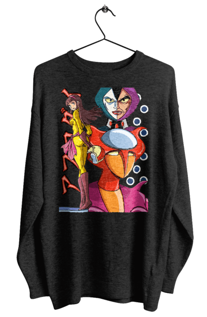 Women's sweatshirt with prints Mazinger Z Aphrodite. Anime, aphrodite, manga, mazinger z, mecha, robots. 2070702