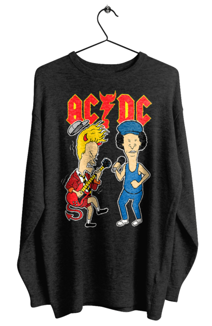 Світшот жіночий з принтом "AC/DC". Ac dc, acdc, блюз рок, важкий рок, група, музика, рок н ролл, хард рок. 2070702