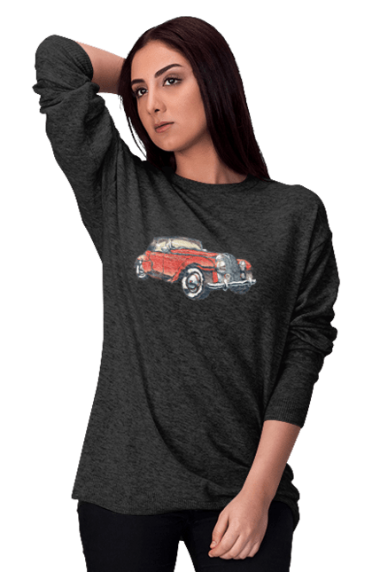 Women`s sweatshirt with prints Car Rarity. Car, retro. 2070702