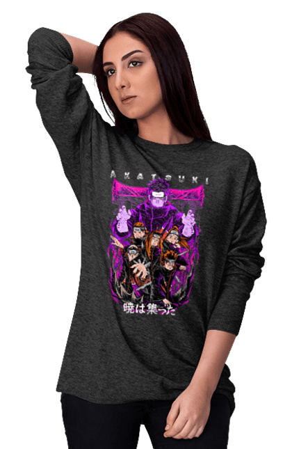 Women's sweatshirt with prints Naruto Akatsuki. Akatsuki, anime, character, manga, naruto, ninja, pain, tv series, yahiko. 2070702