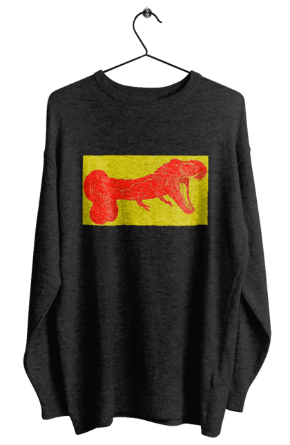 Світшот жіночий з принтом "Член Динозавр". Динозавр, писюн, член. 2070702