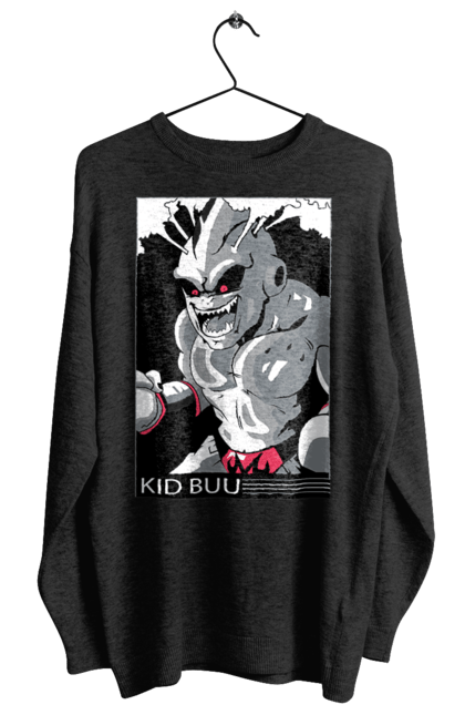 Women's sweatshirt with prints Dragon Ball Majin Buu. Anime, antagonist, dragon ball, majin buu, manga, tv series. 2070702