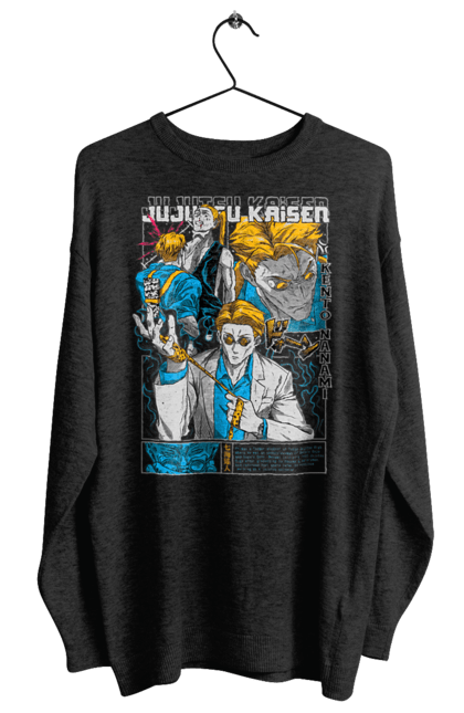 Women's sweatshirt with prints Jujutsu Kaisen Nanami. Anime, dark fantasy, jujutsu kaisen, magic battle, manga, mystic, nanami, nanami kento. 2070702