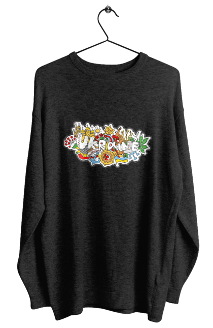 Світшот жіночий з принтом "Україна". Народи, символіка, україна. 2070702