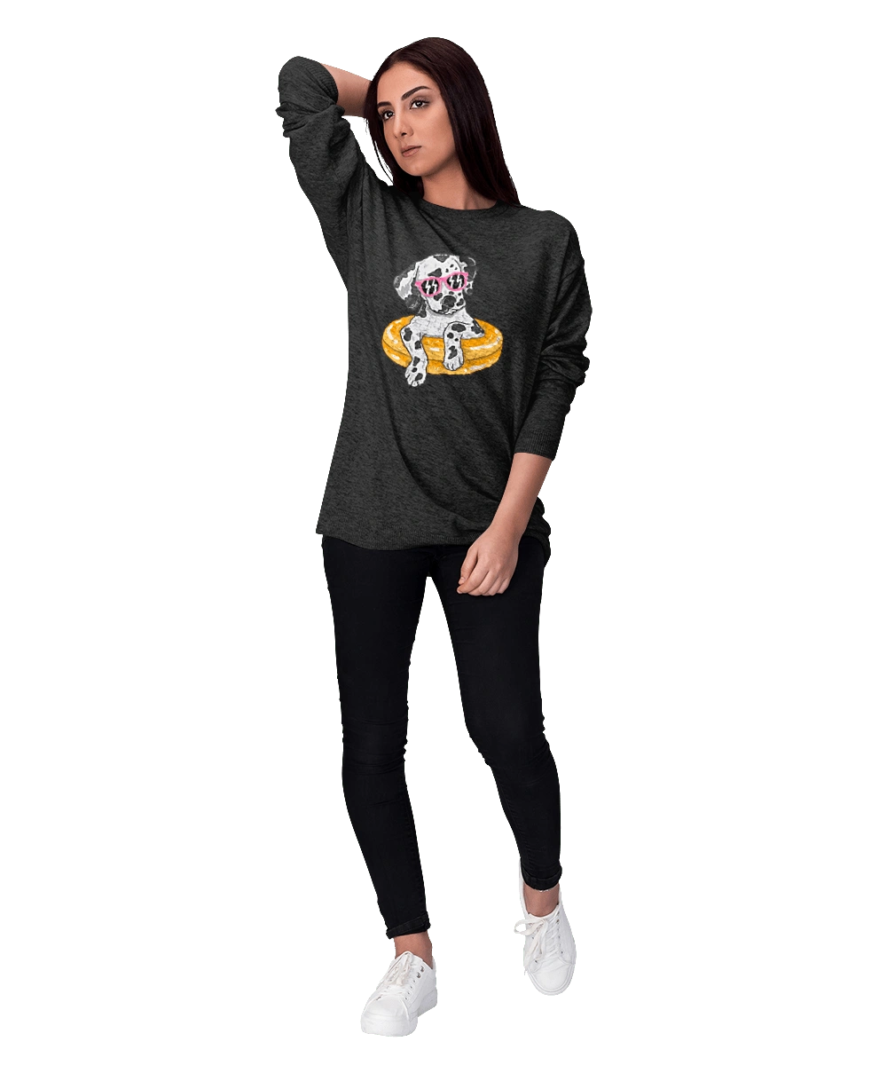 Dalmatian Swims In A Circle