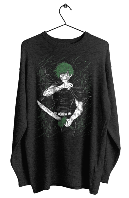 Women's sweatshirt with prints Jujutsu Kaisen Maki. Anime, dark fantasy, jujutsu kaisen, magic battle, maki, maki zenin, manga, mystic. 2070702