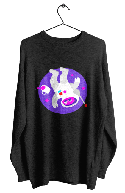 Світшот жіночий з принтом "Космічний програміст". Angular, c, css, html, it, javascript, jquery, php, python, react, svelt, vue, айтишник, айті, гумор, код, кодувати, прогер, програміст, програмісти, ти ж, ти ж програміст, тиж програміст. 2070702