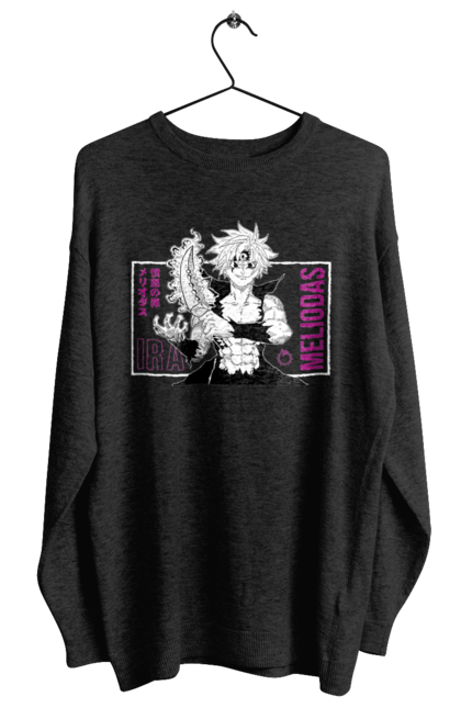 Women's sweatshirt with prints Seven Deadly Sins Meliodas. Anime, dragon sin, manga, meliodas, seven deadly sins. 2070702