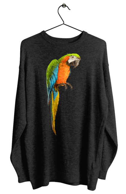 Світшот жіночий з принтом "Просто Папуга". Папуга, пташка. 2070702