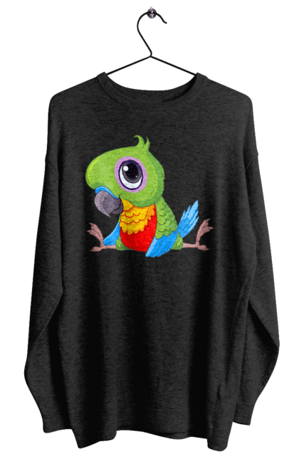 Світшот жіночий з принтом "Папужка". Мило, папуга. 2070702