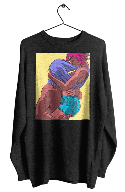 Світшот жіночий з принтом "Чоловік Під Майкою У Дівчата". Пристрасть, сиськи. 2070702