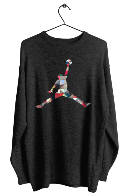 Світшот жіночий з принтом "Джордан колорфул". Баскетбол, джордан, майкл джордан. futbolka.stylus.ua