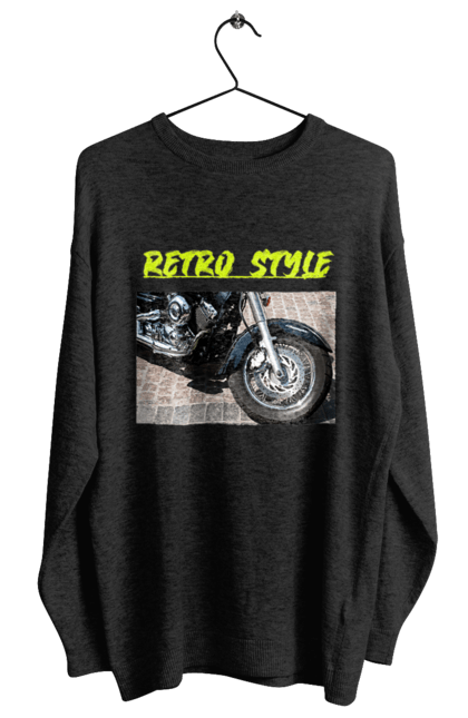 Світшот жіночий з принтом "Мото2". Байк, дорога, мотоцикл, ретро, стиль, швидкість. 2070702