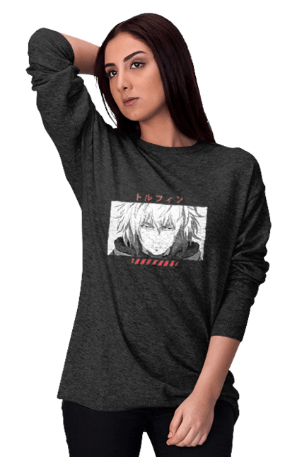 Women's sweatshirt with prints Vinland Saga Thorfinn. Anime, manga, thorfinn, vinland saga. 2070702