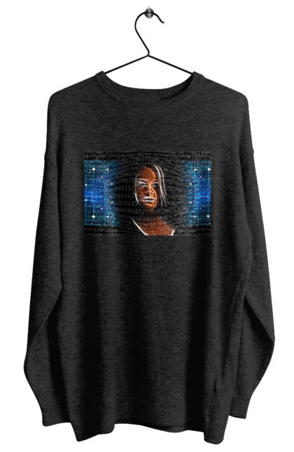 Світшот жіночий з принтом "Штучний Розум". Айті, айтішник, гик, жінка, знання, інженер, інтелект, кібер, кібернетика, кіборг, код, комп, комп`ютерник, кристал, машинне навчання, мікросхема, мозок, портрет, програміст, професіонал, професія, розробник, розум, світиться, світло, хакер, чіп, штучний інтелект, штучний розум. 2070702