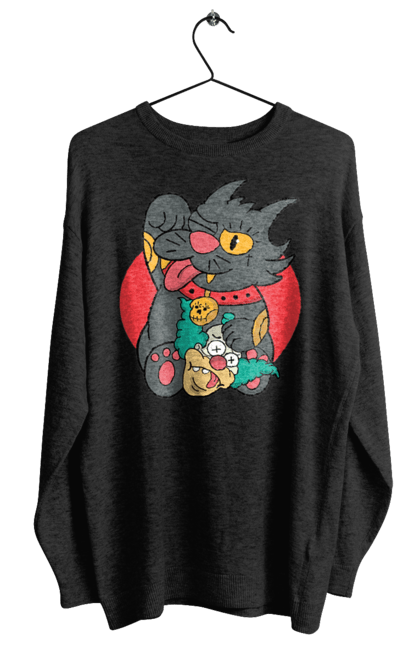 Women`s sweatshirt with prints The Simpsons Krusty the Clown. Clown, krusty, krusty the clown, simpsons. 2070702